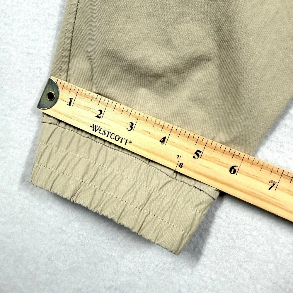 Lululemon ABC Jogger Canvas Pants Mens Large Beige Athleisure Athletic Pull On